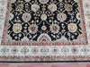 8'x10' Hand-Knotted Chobi Black/Ivory Area Rug – KB Rugs