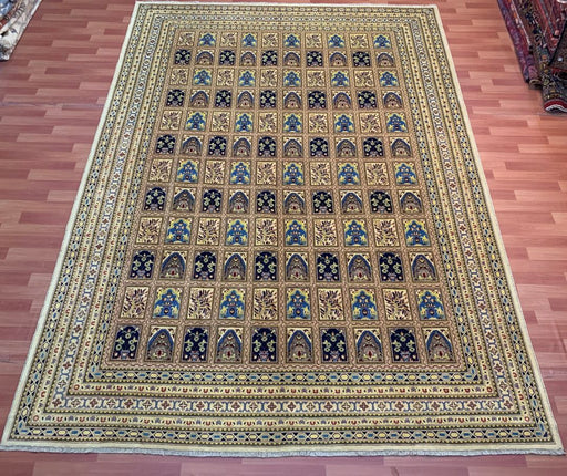 9'x12' Hand-Knotted Chobi Beige/Blue Area Rug – KB Rugs