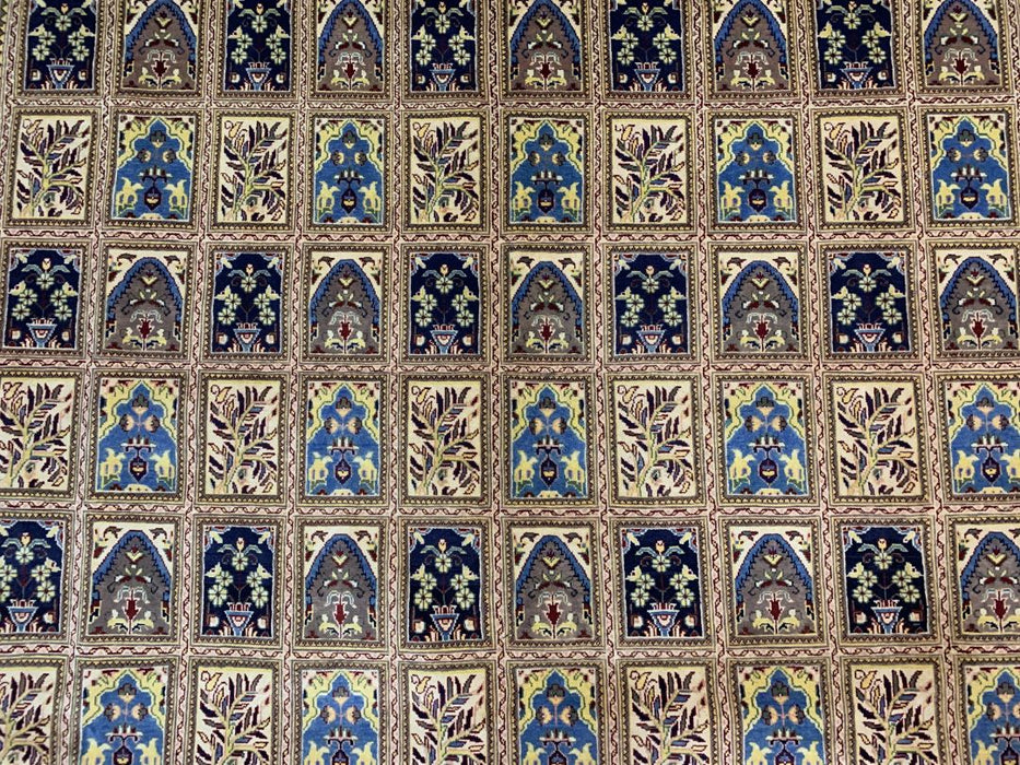9'x12' Hand-Knotted Chobi Beige/Blue Area Rug – KB Rugs