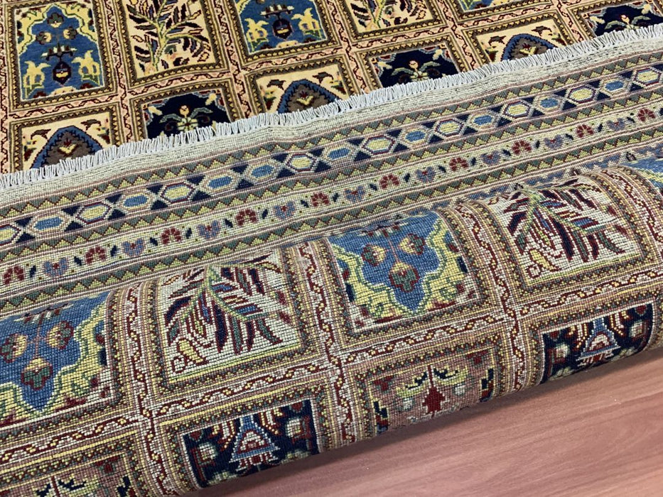 9'x12' Hand-Knotted Chobi Beige/Blue Area Rug – KB Rugs