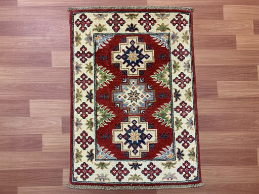 2'x3' Hand-Knotted Chobi Red/Multi Area Rug – KB Rugs