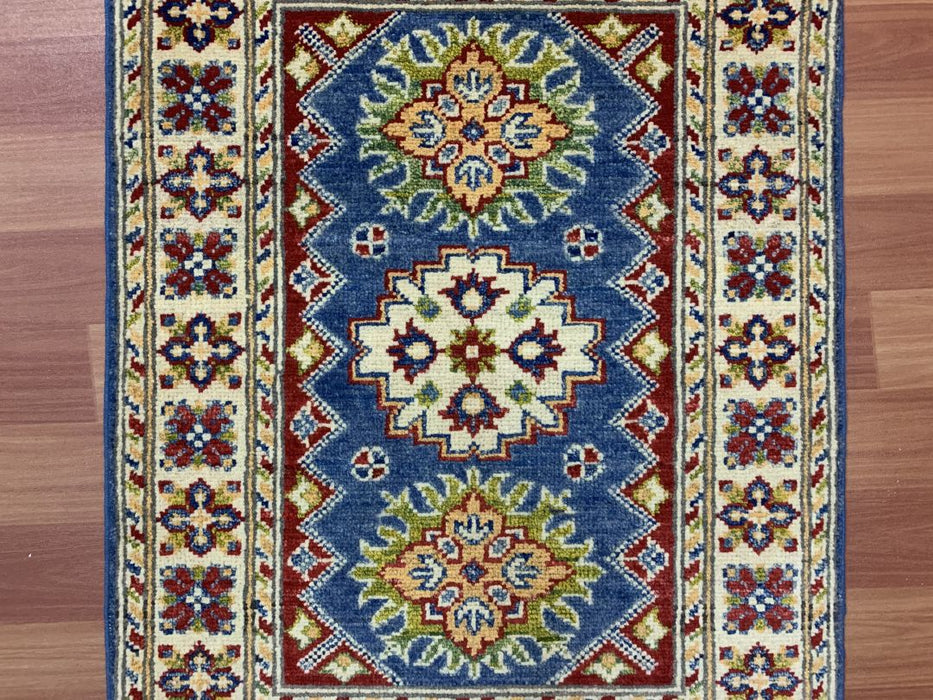 2'x3' Hand-Knotted Chobi Blue/Multi Area Rug – KB Rugs