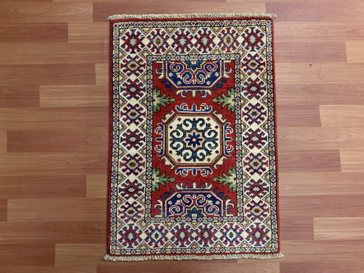2'x3' Hand-Knotted Chobi Red/Multi Area Rug – KB Rugs