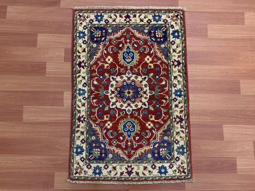2'x3' Hand-Knotted Chobi Red/Multi Area Rug – KB Rugs