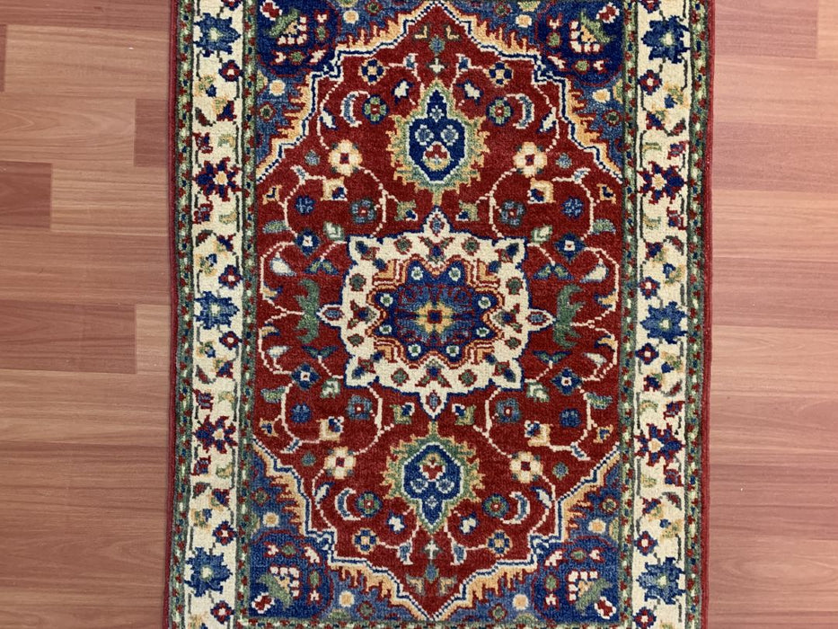 2'x3' Hand-Knotted Chobi Red/Multi Area Rug – KB Rugs