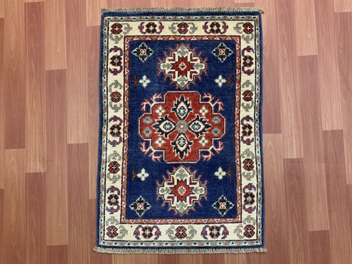 2'x3' Hand-Knotted Chobi Blue/Multi Area Rug – KB Rugs