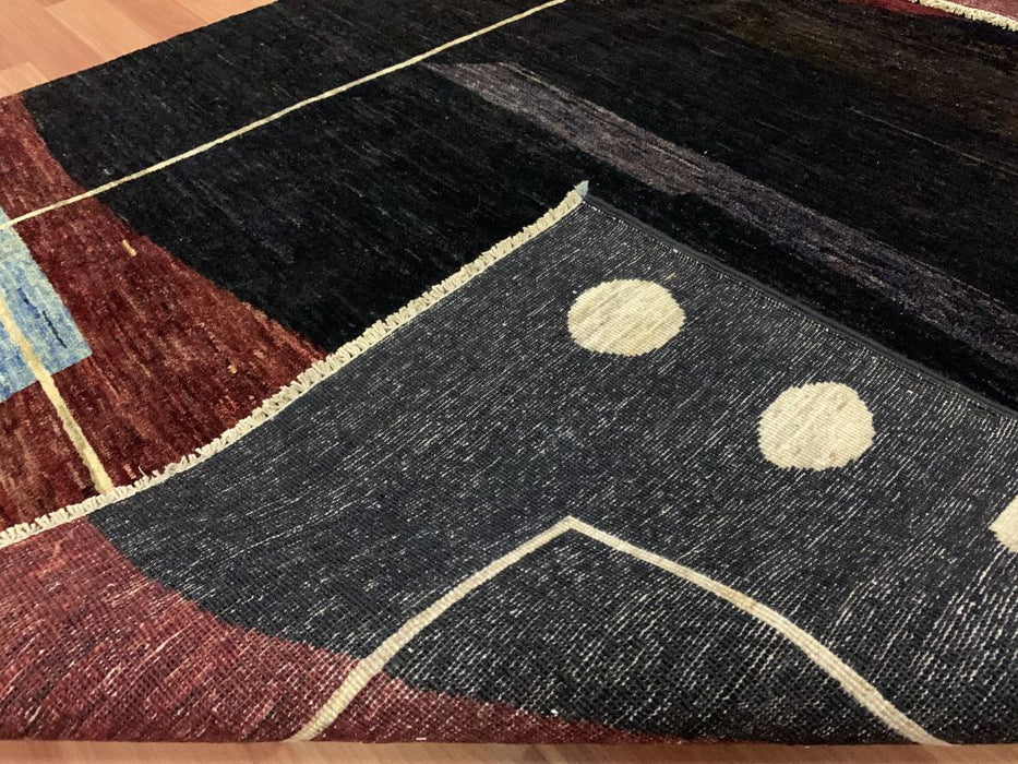 5'x8' Hand-Knotted Chobi Black/Multi Area Rug – KB Rugs