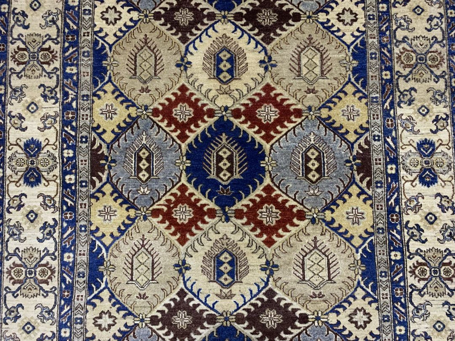 6' x 9' (ca. 183 cm x 274 cm) handgeknoopt tribaal Ziegler-vloerkleed van 100% wol