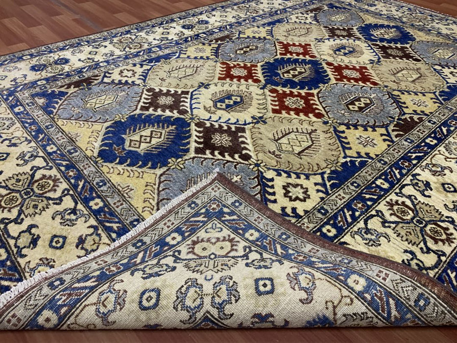 6' x 9' (ca. 183 cm x 274 cm) handgeknoopt tribaal Ziegler-vloerkleed van 100% wol