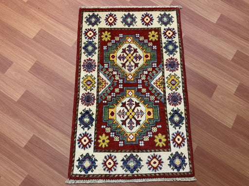 2'x3' Hand-Knotted Chobi Red/Multi Area Rug – KB Rugs
