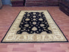 6'x9' Hand-Knotted Chobi Black/Beige Area Rug – KB Rugs