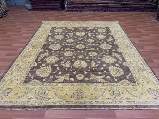 7'x10' Hand-Knotted Chobi Brown/Beige Area Rug – KB Rugs