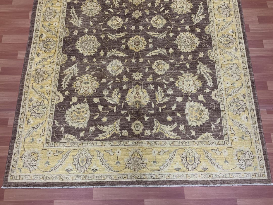 7'x10' Hand-Knotted Chobi Brown/Beige Area Rug – KB Rugs