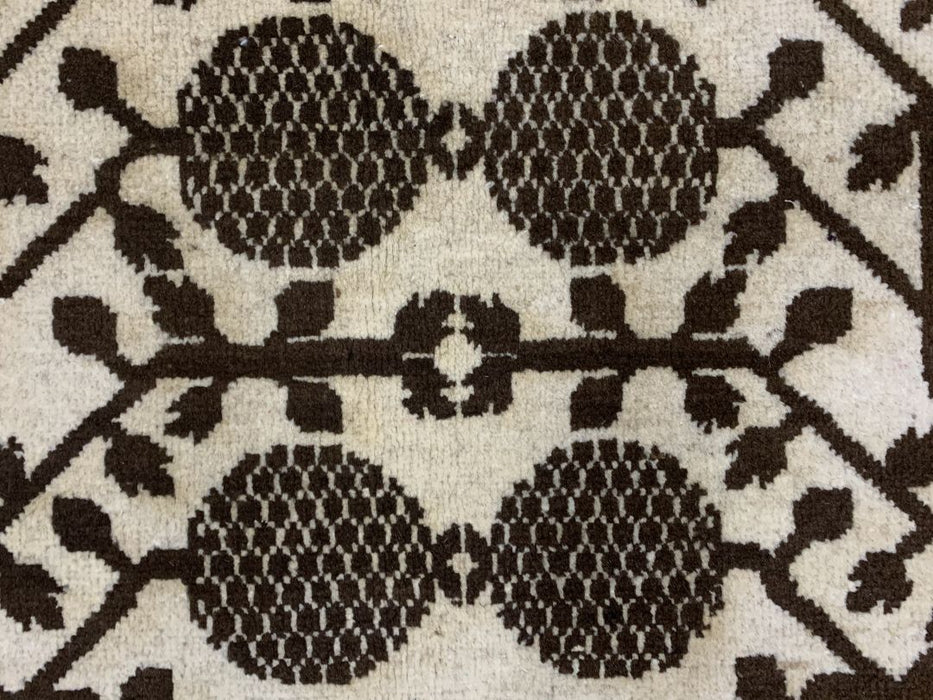 7'x10' Hand-Knotted Chobi Ivory/Brown Area Rug – KB Rugs
