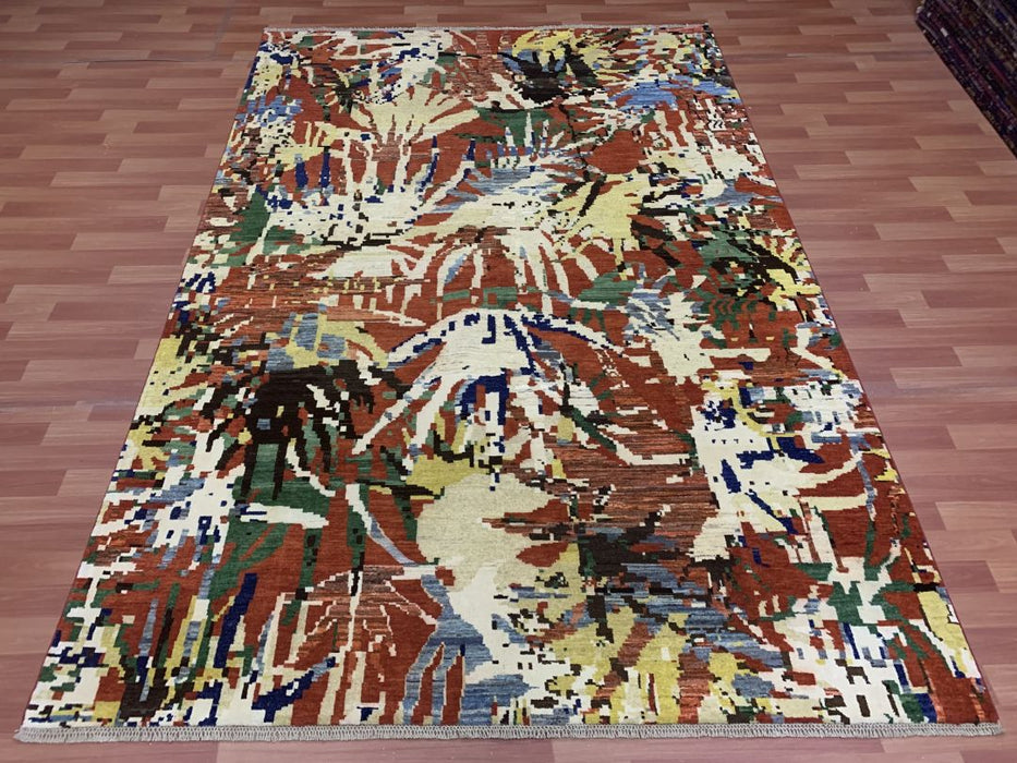7' x 10' Modern Ziegler Hand Knotted 100% Wool Area rug