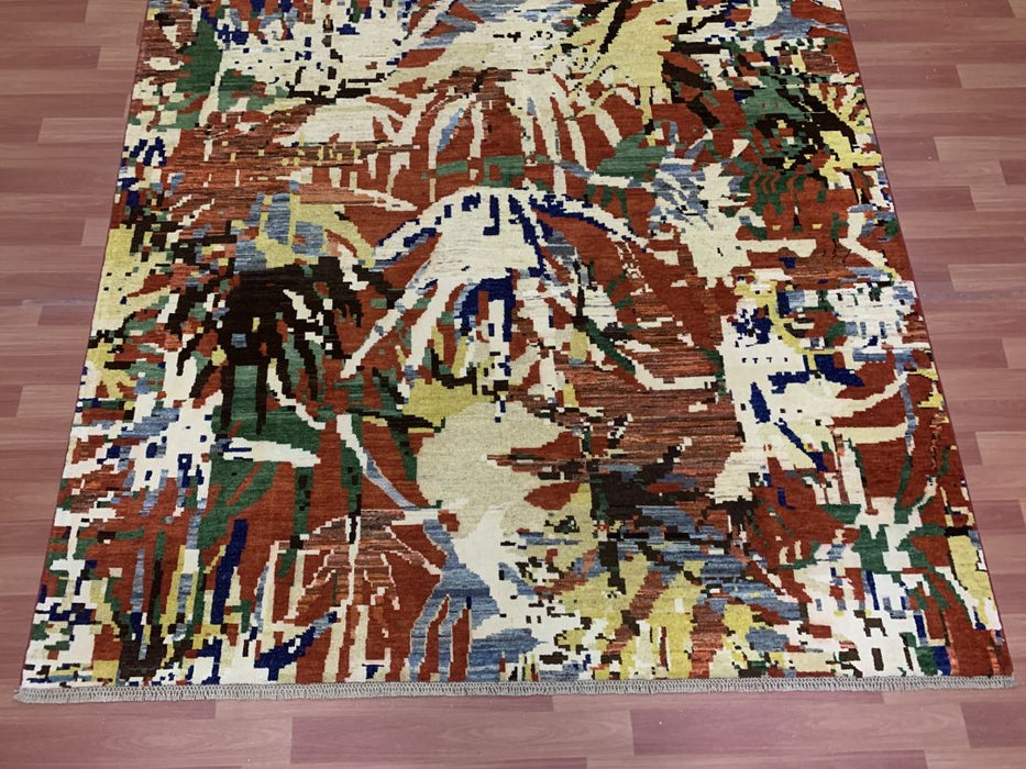 7' x 10' Modern Ziegler Hand Knotted 100% Wool Area rug