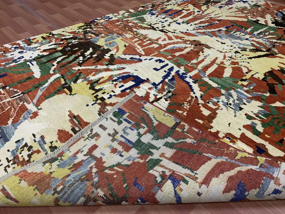 7' x 10' Modern Ziegler Hand Knotted 100% Wool Area rug