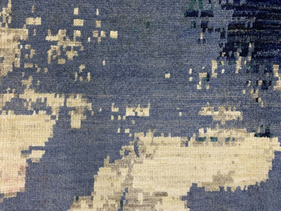 7'x10' Hand-Knotted Modern Chobi Blue/Multi Area Rug – KB Rugs