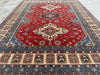 9'x12' Hand-Knotted Chobi Red/Blue Area Rug – KB Rugs