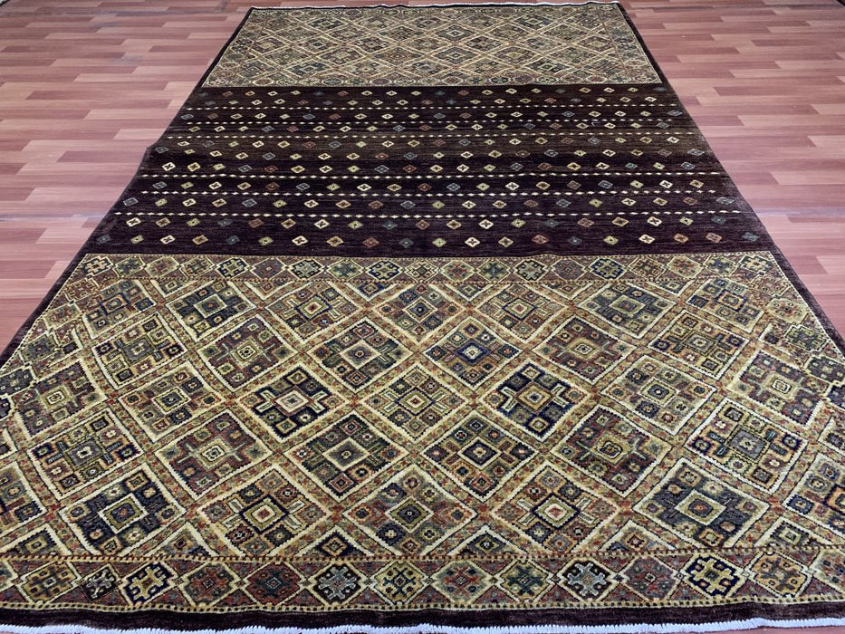 7'x10' Hand-Knotted Tribal Chobi Brown/Beige Area Rug – KB Rugs