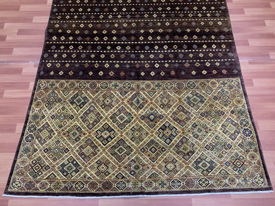 7'x10' Hand-Knotted Tribal Chobi Brown/Beige Area Rug – KB Rugs