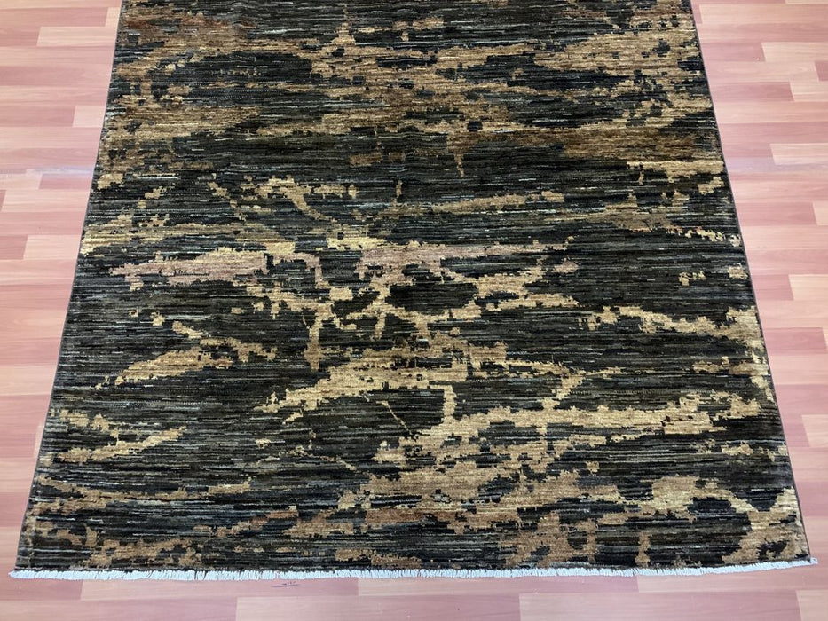 6'x9' Hand-Knotted Chobi Brown/Grey Area Rug – KB Rugs