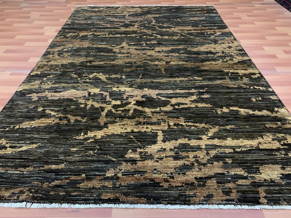 6'x9' Hand-Knotted Chobi Brown/Grey Area Rug – KB Rugs