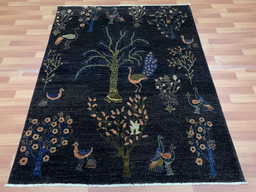 5'x8' Hand-Knotted Chobi Blue/Multi Area Rug – KB Rugs