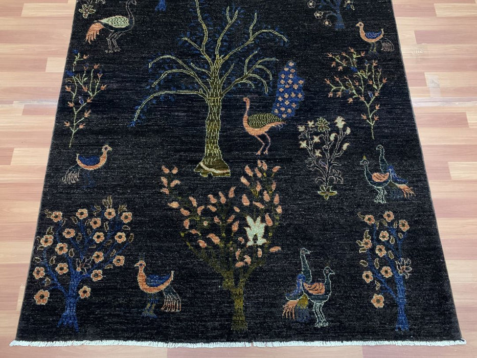 5'x8' Hand-Knotted Chobi Blue/Multi Area Rug – KB Rugs