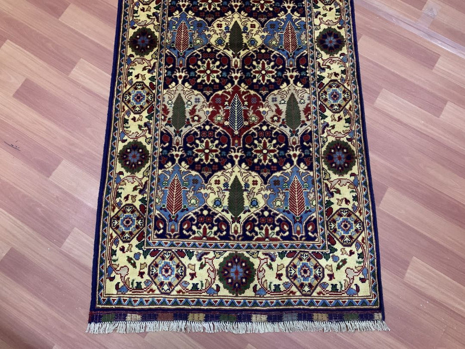 91 cm x 396 cm (3' x 13') Ziegler handgeknoopt loper-vloerkleed, 100% wol