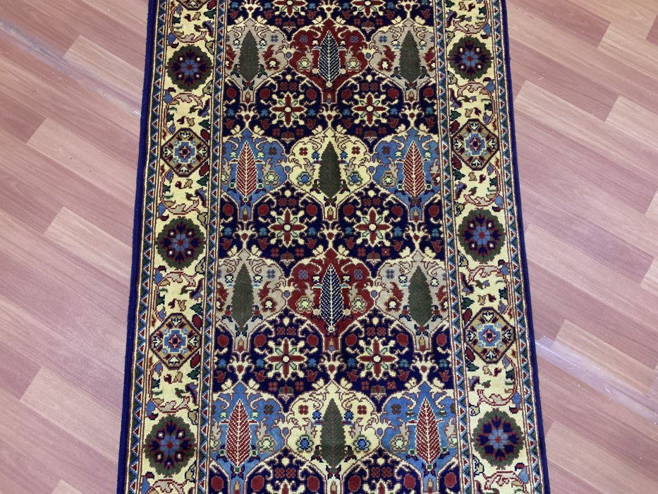 91 cm x 396 cm (3' x 13') Ziegler handgeknoopt loper-vloerkleed, 100% wol
