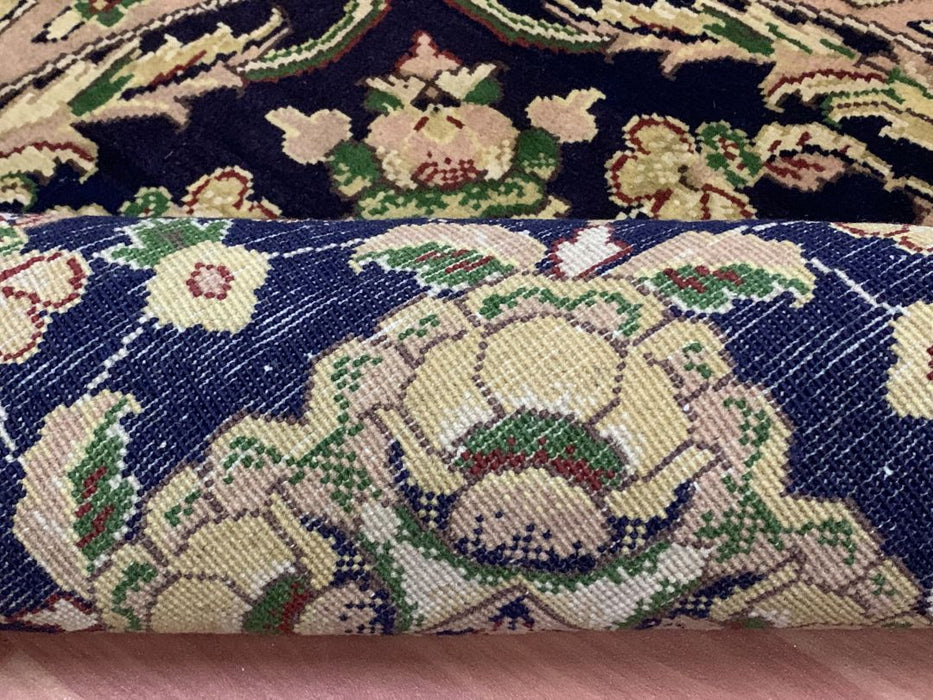5'0" x 5'0" (152 cm x 152 cm) handgeknoopt rond Ziegler-vloerkleed van 100% wol