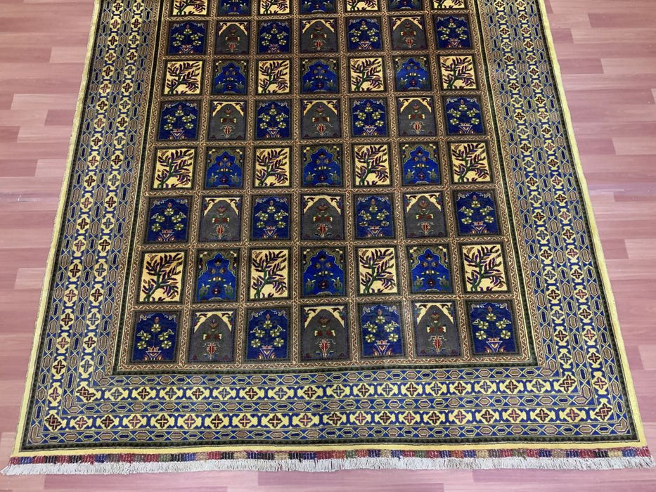 7'x10' Hand-Knotted Four Season Blue/Beige Area Rug – KB Rugs