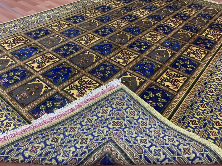 7'x10' Hand-Knotted Four Season Blue/Beige Area Rug – KB Rugs