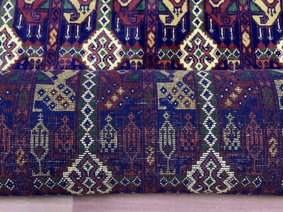 7'x10' Hand-Knotted Tribal Bukhara Red/Multi Area Rug – KB Rugs