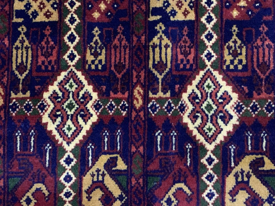 7'x10' Hand-Knotted Tribal Bukhara Red/Multi Area Rug – KB Rugs