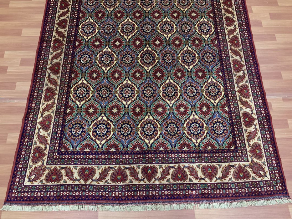 7' x 10' Tribal Hand Knotted 100% Wool Area rug