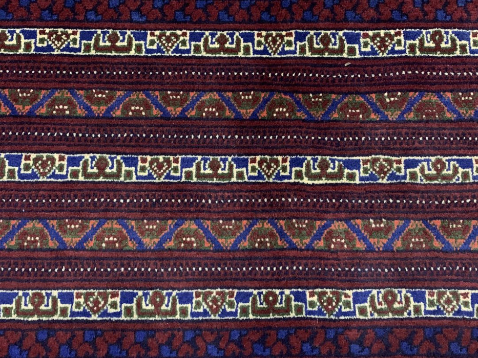 7'x10' Hand-Knotted Tribal Bukhara Blue/Multi Area Rug – KB Rugs
