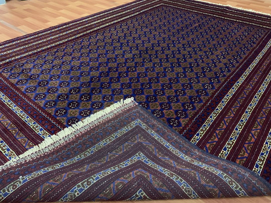 7'x10' Hand-Knotted Tribal Bukhara Blue/Multi Area Rug – KB Rugs
