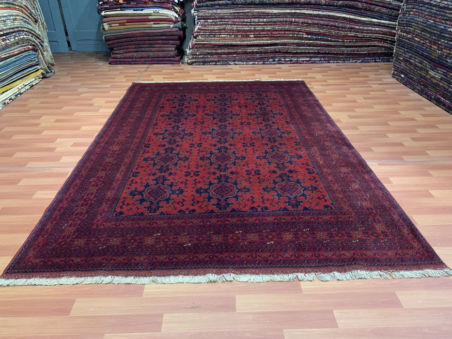 7' x 10' Tribal Hand Knotted 100% Wool Area rug