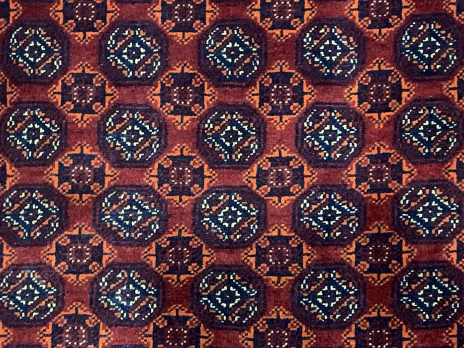 7'x10' Hand-Knotted Tribal Bukhara Blue/Red Area Rug – KB Rugs