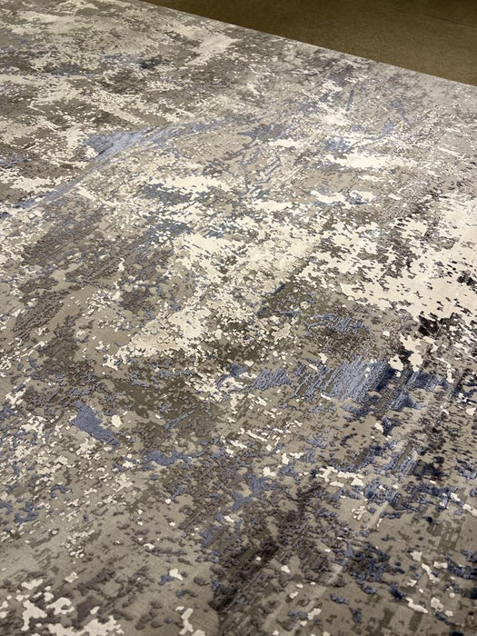 10'x13' Power-Loomed World of Luxury Blue/Grey Area Rug – KB Rugs