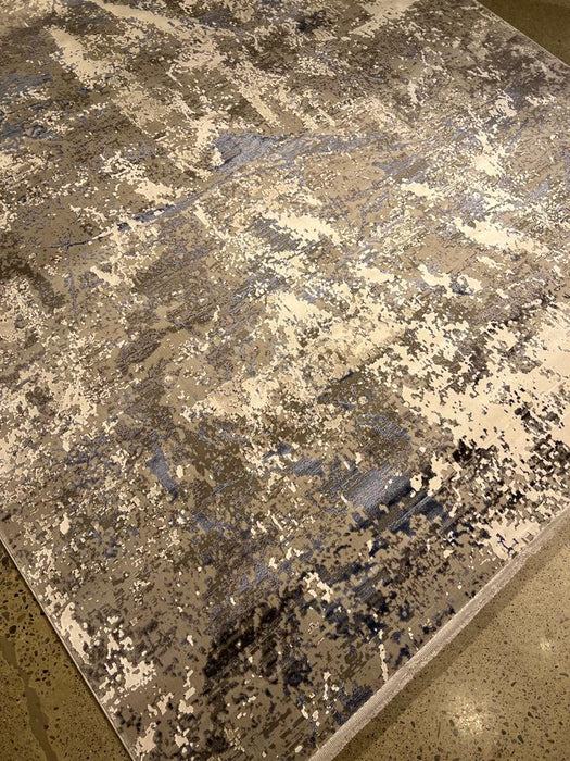 10'x13' Power-Loomed World of Luxury Blue/Grey Area Rug – KB Rugs
