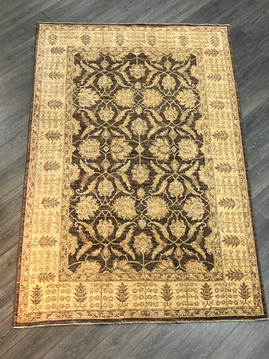 6'x9' Hand-Knotted Chobi Beige/Brown Area Rug – KB Rugs