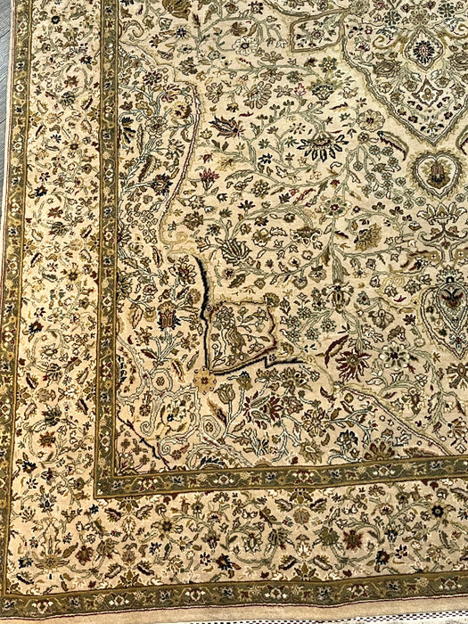 6'x9' Hand-Knotted Persian Ivory/Brown Area Rug – KB Rugs
