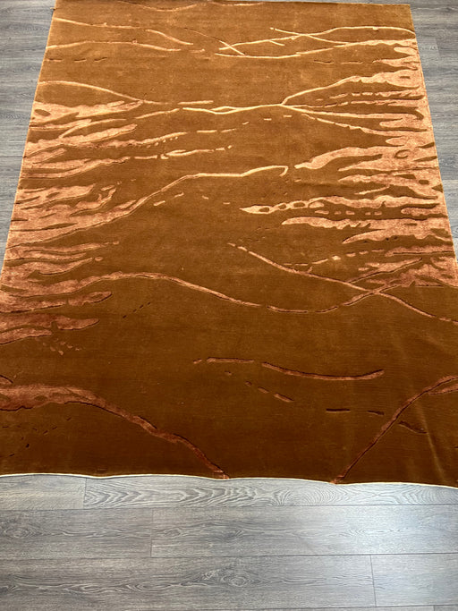 8'x10' Hand-Knotted Nepali Brown Area Rug – KB Rugs