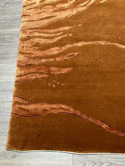 8'x10' Hand-Knotted Nepali Brown Area Rug – KB Rugs