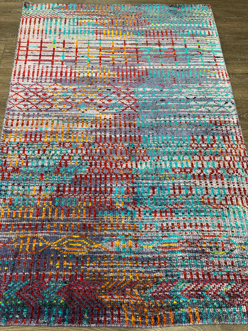 4'x6' Hand-Knotted Nepali Pink/Multi Area Rug – KB Rugs