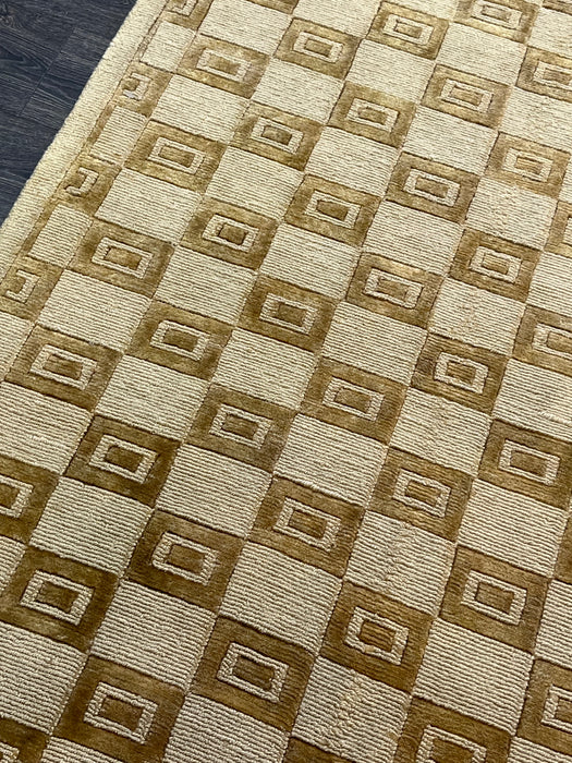 4'x6' Hand-Knotted Nepali Brown/Beige Area Rug – KB Rugs