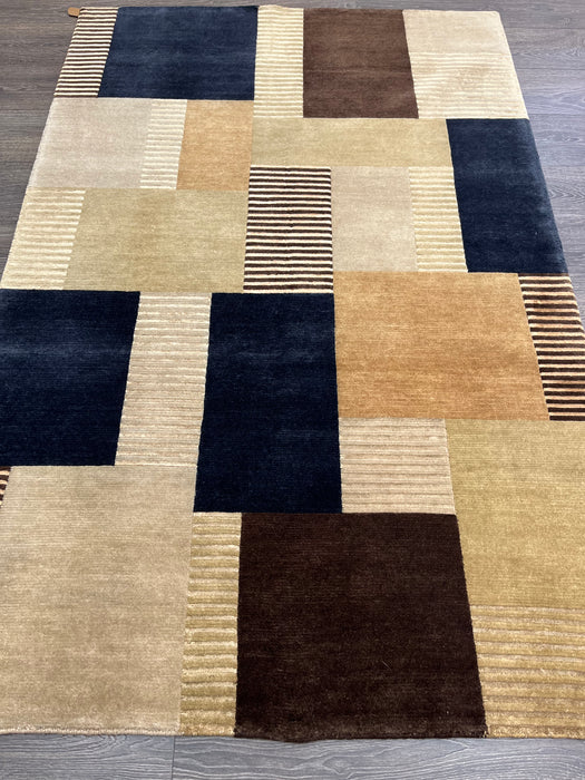 4'x6' Hand-Knotted Nepali Beige/Multi Area Rug – KB Rugs